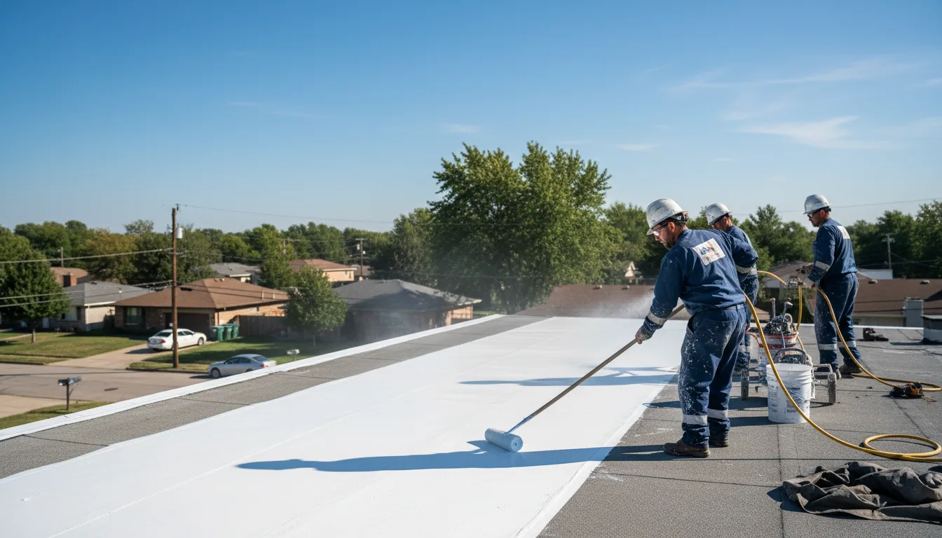Commercial roof coating in Owosso, MI near me